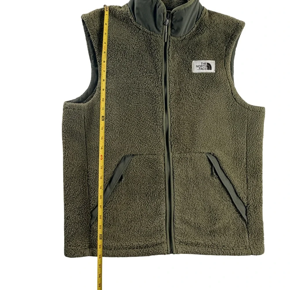 The North Face Campshire Sherpa Fleece Vest Olive Green Mens M